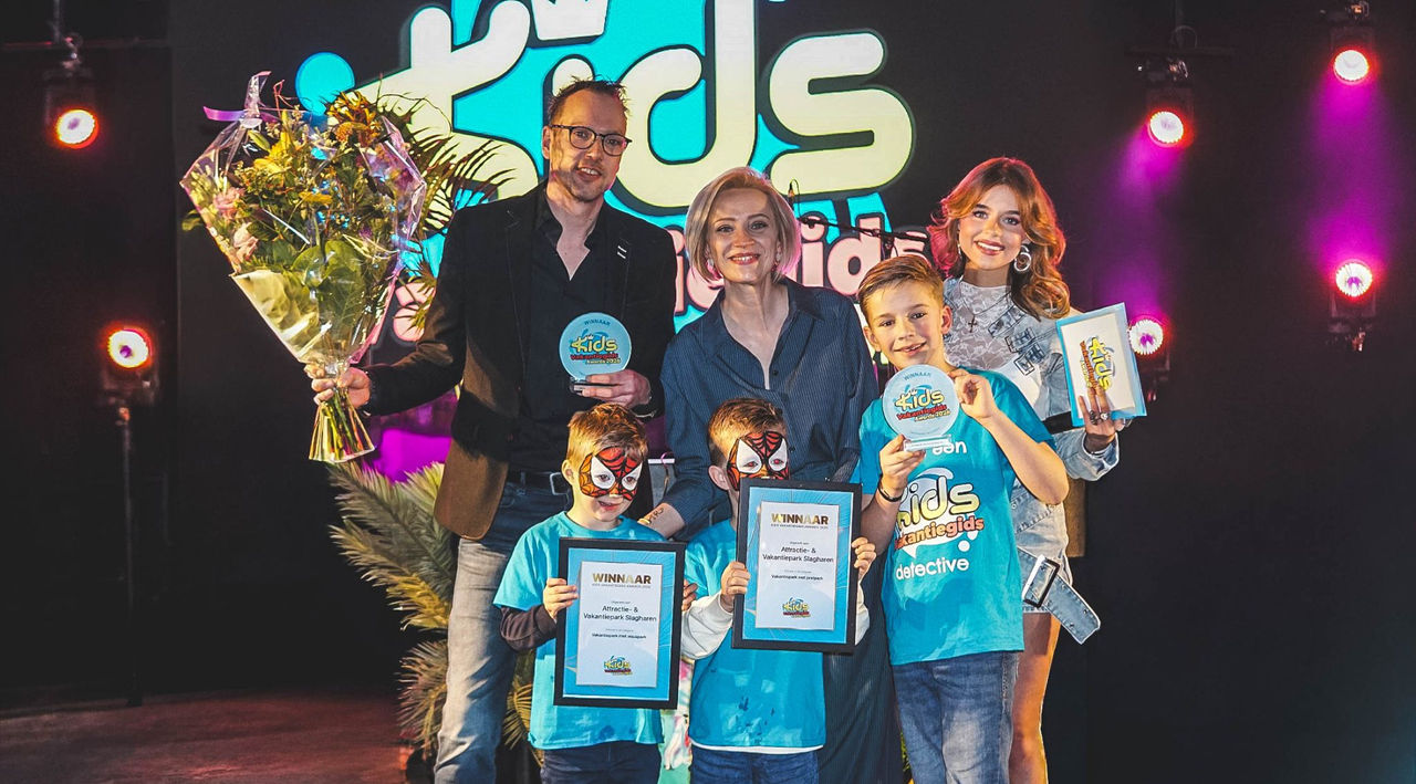 Attractie‑ & Vakantiepark Slagharen wint twee 'Kids Vakantiegids Awards'