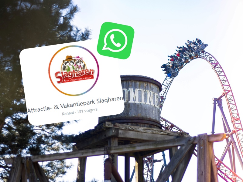 Slagharen eerste Nederlandse attractiepark met eigen WhatsApp-kanaal