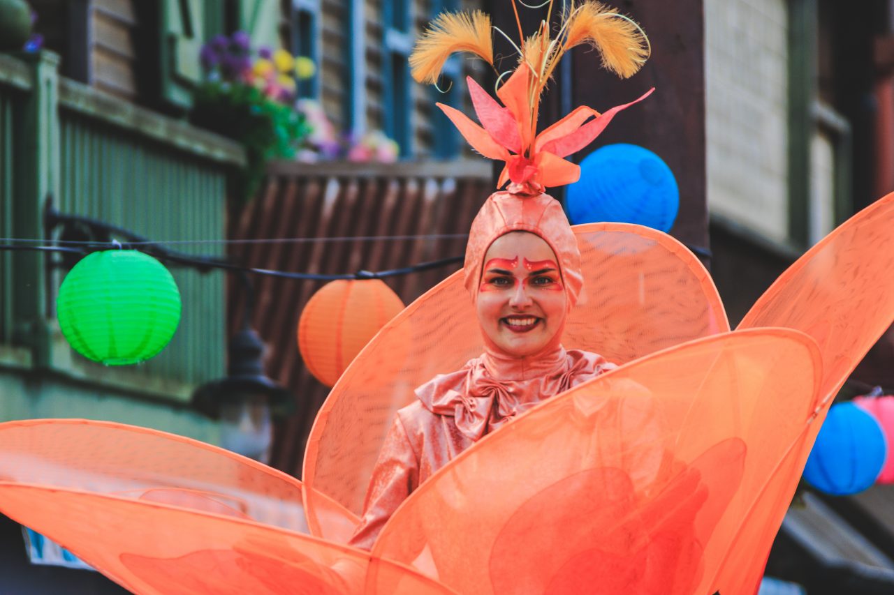 Bloemen steltenloper