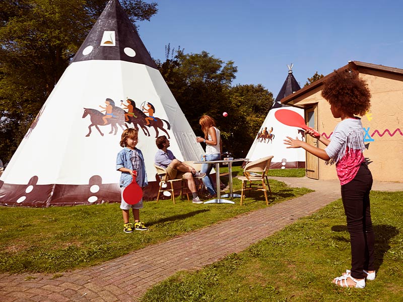 Wigwam Deluxe groepsovernachting
